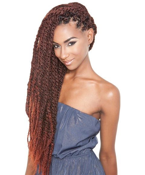 AFRI NAPTURAL SYN MALI TWIST BRAID 24 Color t1b/red Hair for Braid Extensions Asetena Pa 