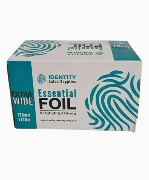 ESSENTIAL FOIL SILVER ROLL EXTRA WIDE 120mm x 100m Color Siver Salon Accessories Asetena Pa 