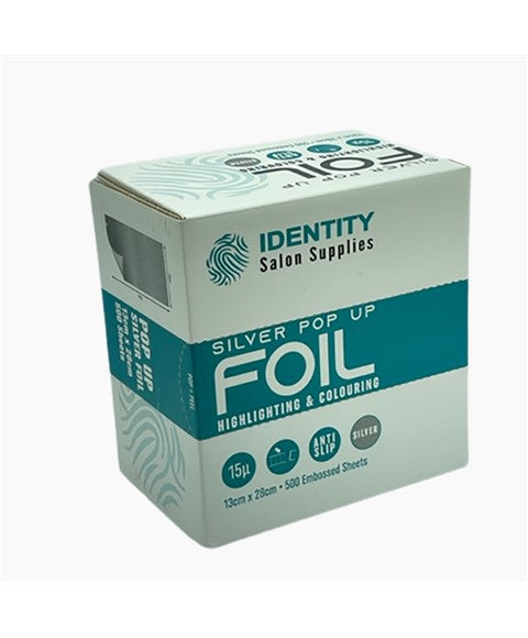 SILVER POP UP HIGHLIGHTING AND COLOURING FOIL 16 cm x 28 cm Salon Accessories Asetena Pa 