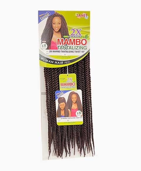 2 X MAMBO SYN TANTALIZING TWIST BRAID 18 Color 4 Hair for Braid Extensions Asetena Pa 