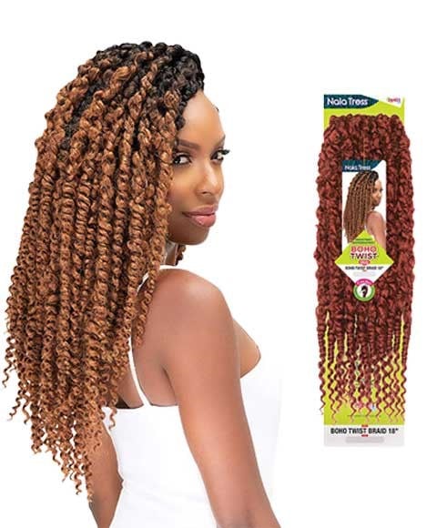 NALA TRESS SYN BOHO TWIST 18 Inches Color OET1B/BURG Hair for Braid Extensions Asetena Pa 