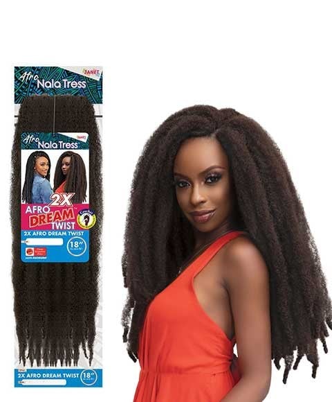 NALA TRESS AFRO SYN 2X AFRO DREAM TWIST 18 Inches Color 2 Hair for Braid Extensions Asetena Pa 