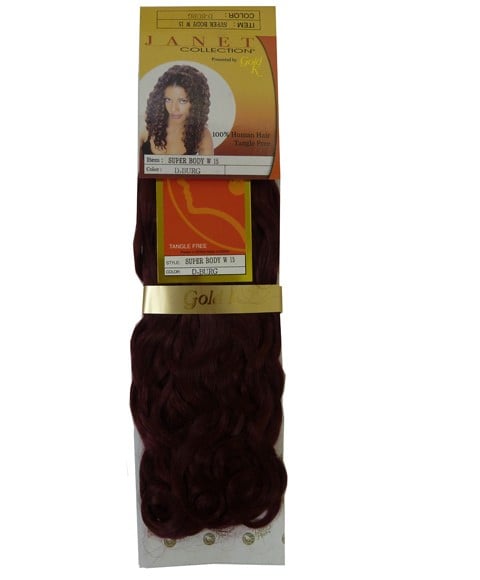 JANET HH SUPER BODY WVG 15 Color DBurg Synthetic Weave Hair Asetena Pa 