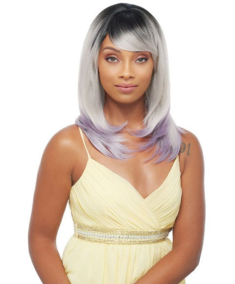 BRAZILIAN SCENT HH RUTH LACE WIG  Color Gray Purple Lace Wigs Asetena Pa 