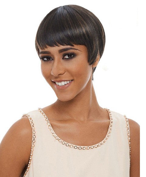 JANET HH HOPE TRACY WIG  Color ML1B/Red Human Hair Wigs Asetena Pa 