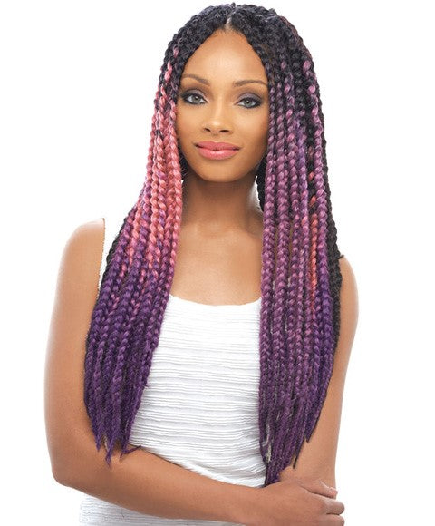 JANET SYN PRE DYED PASTEL COLOR JUMBO BRAID KANEKALON  Color PT1B/PINK/PURPLE Hair for Braid Extensions Asetena Pa 