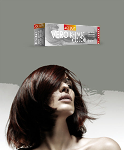 VERO K PAK AGE DEFY COPPER GOLD PERMANENT CREME COLOR 74 ml Color 6CG+ Hair Color Asetena Pa 