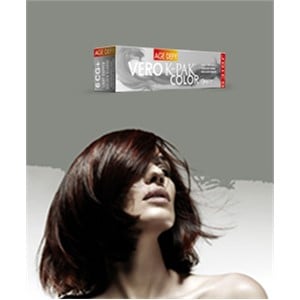 VERO K PAK AGE DEFY COPPER GOLD PERMANENT CREME COLOR 74 ml Color 6CG+ Hair Color Asetena Pa 