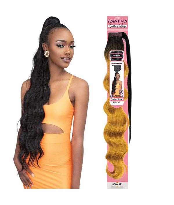 ESSENTIALS SNATCH AND WRAP SYNTHETIC PONY BODY 32 Color OET1B/27 PonyTail Asetena Pa 