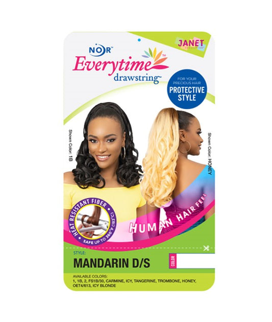 NOIR EVERY TIME SYN MANDARIN DS PONYTAIL  Color 1B PonyTail Asetena Pa 