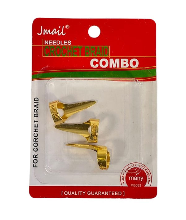 JMAIL NEEDLES CROCHET BRAID COMBO BTLTO6 GOL Extensions Accessories Asetena Pa 