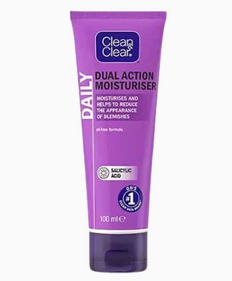 CLEAN AND CLEAR DAILY DUAL ACTION MOISTURISER 100 ml Skin Moisturizing Asetena Pa 