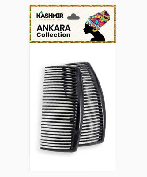 ANKARA COLLECTION SLIDE COMBS 2581 Small Color Black Hair Brushes and Combs Asetena Pa 