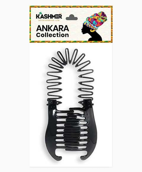 ANKARA COLLECTION INTERLOCKING TWIN SLIDE FLEXI COMB 2587  Color Black Kids Hair Accessories Asetena Pa 