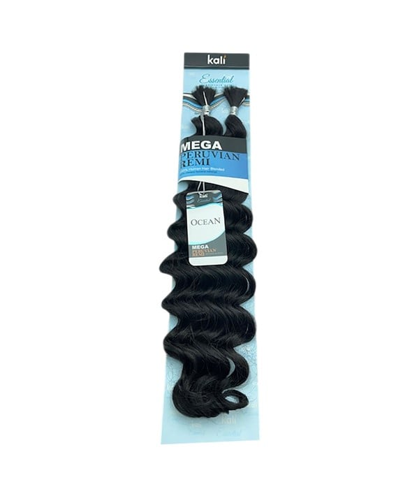 KALI ESSENTIAL MEGA PERUVIAN REMI BLENDED OCEAN BULK  Color Burg Hair for Braid Extensions Asetena Pa 