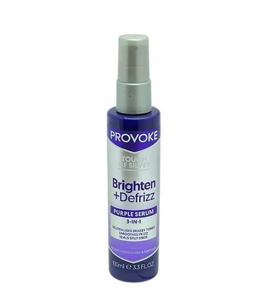 PROVOKE TOUCH OF SILVER BRIGHTEN DEFRIZZ 3 IN 1 PURPLE SERUM 100 ml Treatments Asetena Pa 