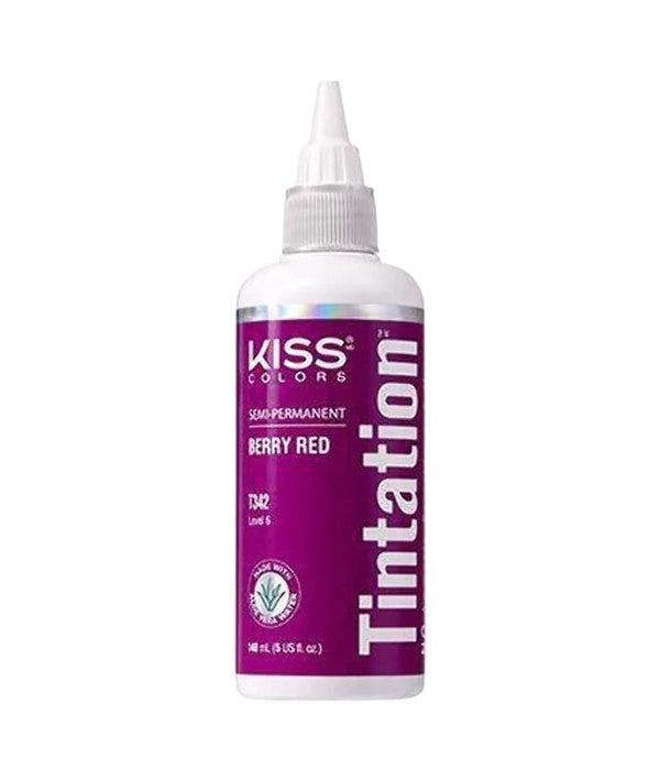 KISS COLORS TINTATION SEMI PERMANENT BERRY RED T342 148ml Hair Color Asetena Pa 