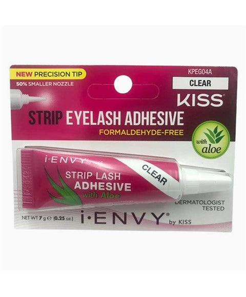 KISS STRIP EYELASH ADHESIVE CLEAR KPEG04A 7 g Eye Makeup Asetena Pa 