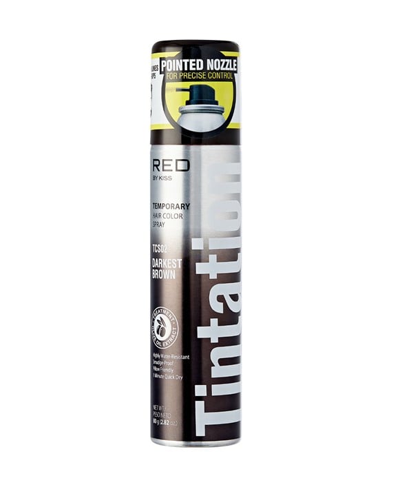 KISS TINTATION TEMPORARY ROOT TOUCH HAIR COLOR SPRAY 80 g Color TCS03 Medium Brown Hair Color Asetena Pa 