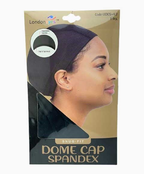 SPANDEX SNUG FIT MESH DOME CAP BLACK LEDCS One Size Durags and Caps Asetena Pa 