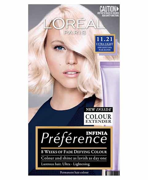 PREFERENCE INFINIA PERMANENT COLOR 11.21 ULTRA LIGHT PEARL BLONDE Hair Color Asetena Pa 