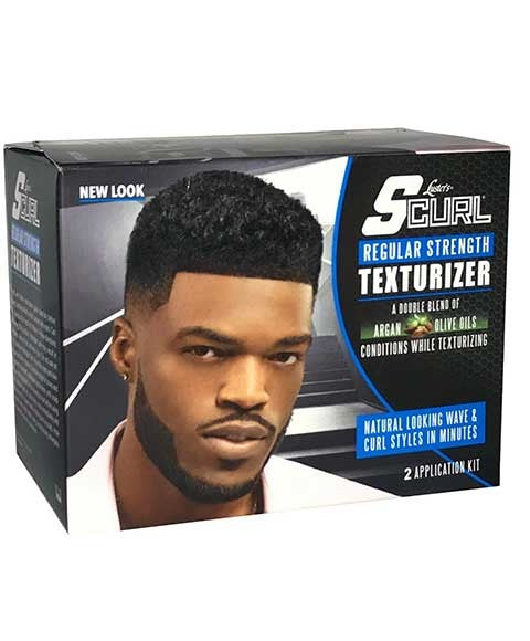 S CURL TEXTURIZER WITH ARGAN AND OLIVE OIL REGULAR 2 Application Kit Relaxer n Texturizer Asetena Pa 