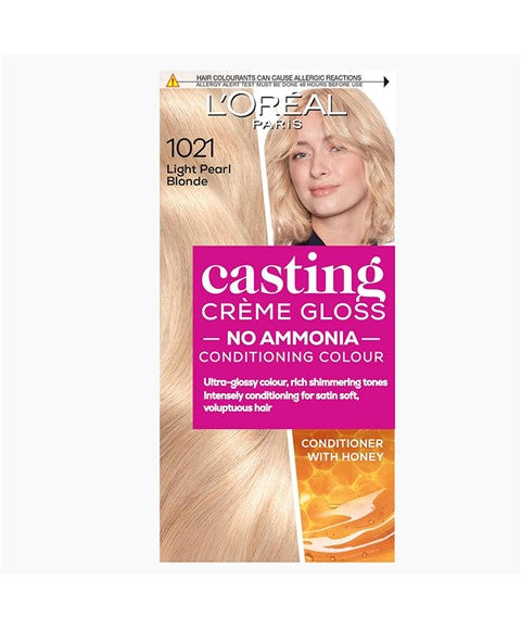 CASTING CREME GLOSS CONDITIONING COLOR 1021 LIGHT PEARL BLONDE Hair Color Asetena Pa 