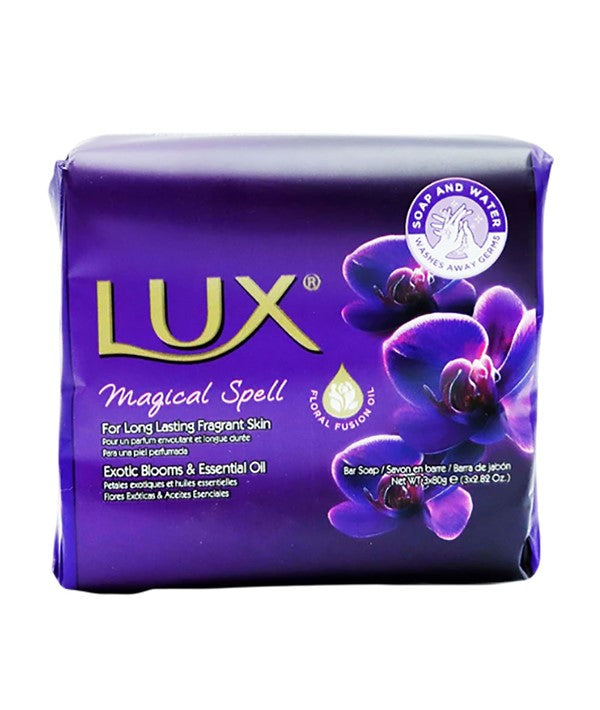LUX AQUA MAGICAL SPELL EXOTIC BLOOMS AND ESSENTIAL OIL BAR SOAP 3x 80g Body Care Asetena Pa 