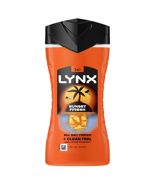 LYNX 3 IN 1 SUNSET FRESH SHOWER GEL 225 ml Body Care Asetena Pa 