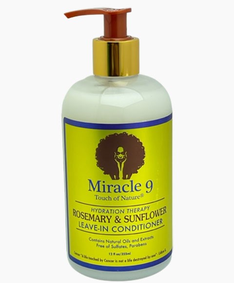 MIRACLE 9 ROSEMARY AND SUNFLOWER LEAVE IN CONDITIONER 355 ml Conditioner Asetena Pa 