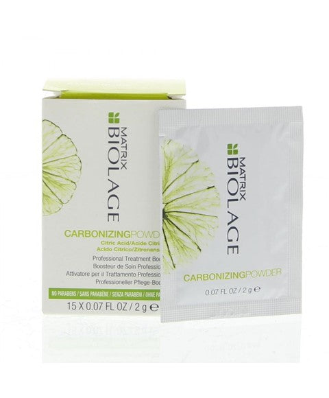 BIOLAGE CARBONIZING POWDER PROFESSIONAL TREATMENT BOOSTER 15 x 2 g Treatments Asetena Pa 