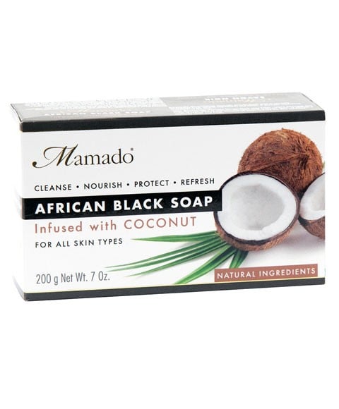 AFRICAN BLACK SOAP INFUSED WITH COCONUT 200 g Body Care Asetena Pa 