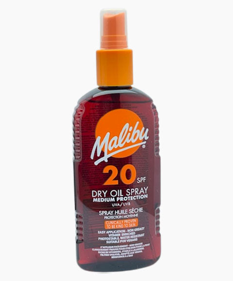 MALIBU MEDIUM PROTECTION DRY OIL SPRAY WITH SPF20 200 ml Skin Treatments Asetena Pa 