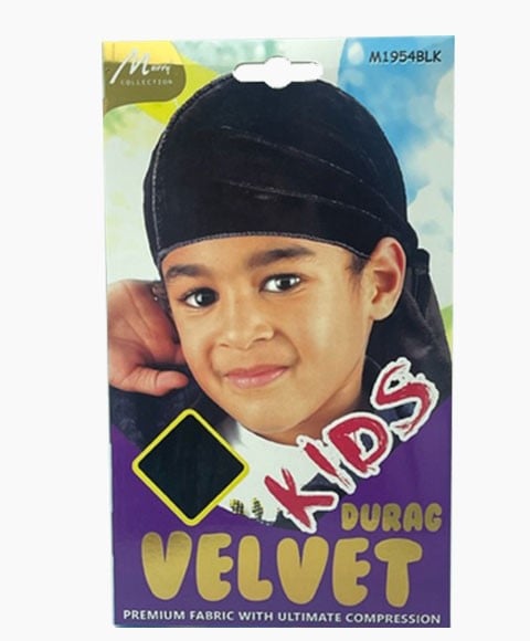 KIDS VELVET DURAG M1954BLK Durags and Caps Asetena Pa 
