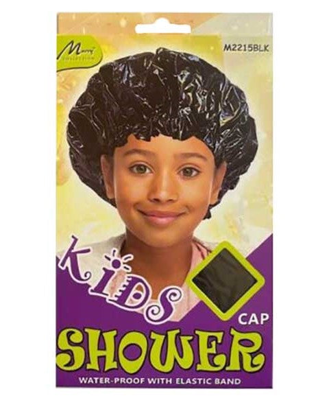 KIDS WATER PROOF SHOWER CAP M2215BLK  Color Black Durags and Caps Asetena Pa 