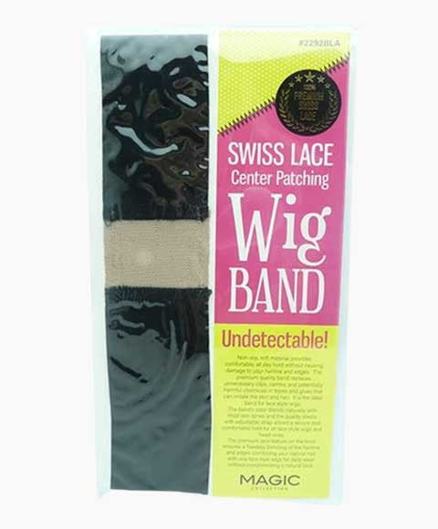 MAGIC COLLECTION SWISS LACE CENTER PATCHING WIG BAND 2292BLA  Color Black Extensions Accessories Asetena Pa 