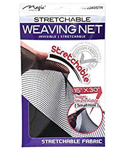 MAGIC COLLECTION STRETCHABLE WEAVING NET 2240STR  Color Black Extensions Accessories Asetena Pa 