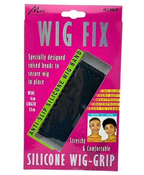 MURRY COLLECTION WIG FIX ANTI SLIP SILICON WIG BAND M14BLK W4cm/L22cm Extensions Accessories Asetena Pa 