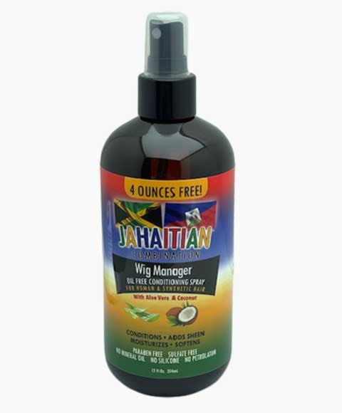 JAHAITIAN COMBINATION WIG MANAGER WITH ALOE VERA AND COCONUT 354 ml Sprays, Serums and Oils Asetena Pa 