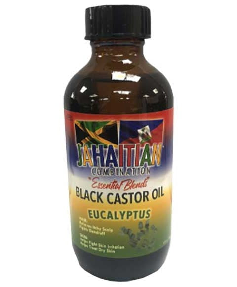 JAHAITIAN COMBINATION BLACK CASTOR OIL WITH EUCALYPTUS 118 ml Treatments Asetena Pa 