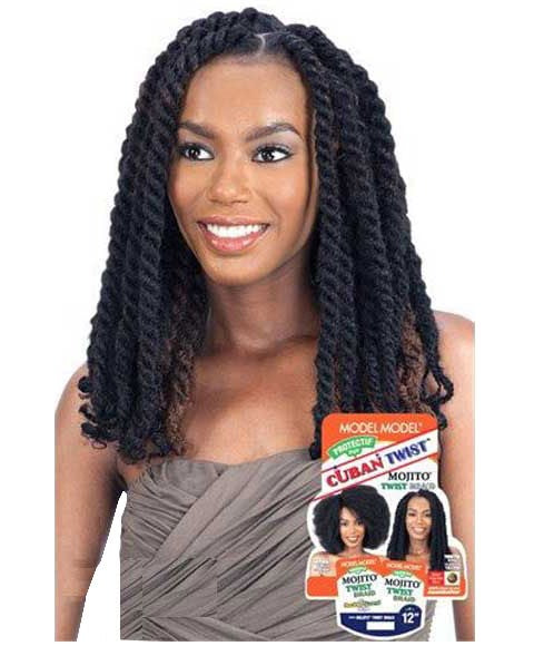 CUBAN TWIST SYN MOJITO TWIST BRAID 12 Color 1 Hair for Braid Extensions Asetena Pa 