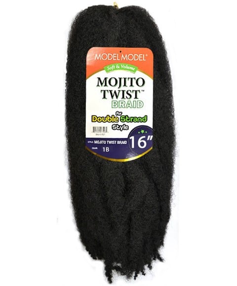 MODEL MODEL SYN MOJITO TWIST BRAID 16 Color 99J Hair for Braid Extensions Asetena Pa 