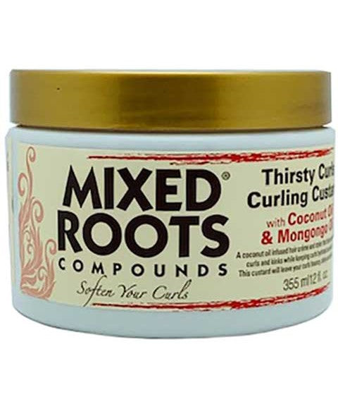 COMPOUNDS THIRSTY CURLS CURLING CUSTARD WITH COCONUT OIL AND MONGONGO OIL 355 ml Treatments Asetena Pa 