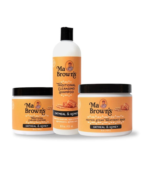 MA BROWNS CURL SMOOTHING TREATMENT BUNDLE Shampoo Asetena Pa 