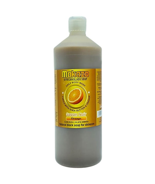 MAKAZO AFRICAN BLACK SOAP ORANGE DAILY BODY WASH 977 ml Body Care Asetena Pa 