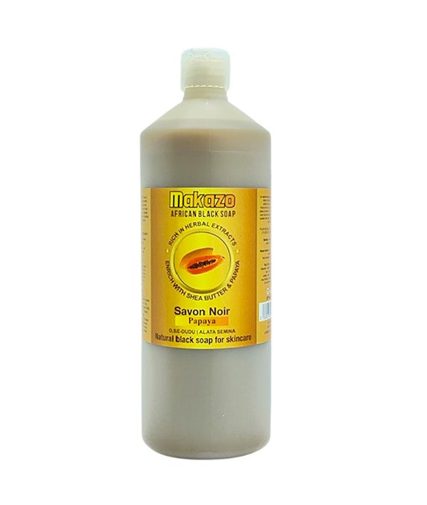 MAKAZO PAPAYA AFRICAN BLACK SOAP DAILY BODY WASH 977 ml Body Care Asetena Pa 
