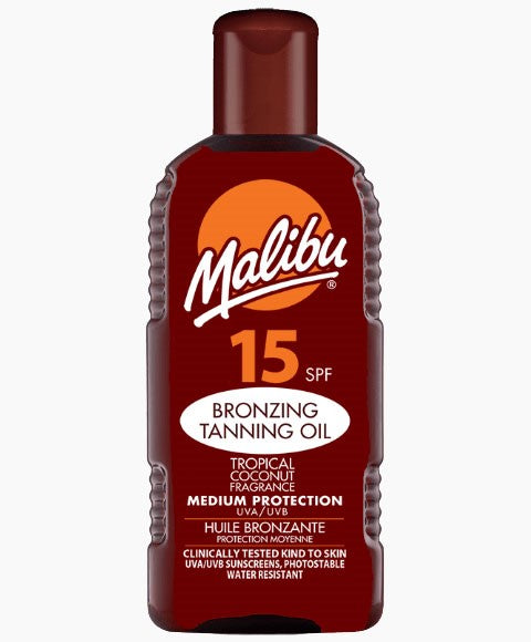 MALIBU BRONZING TANNING OIL WITH TROPICAL COCONUT SPF15 200 ml Skin Treatments Asetena Pa 