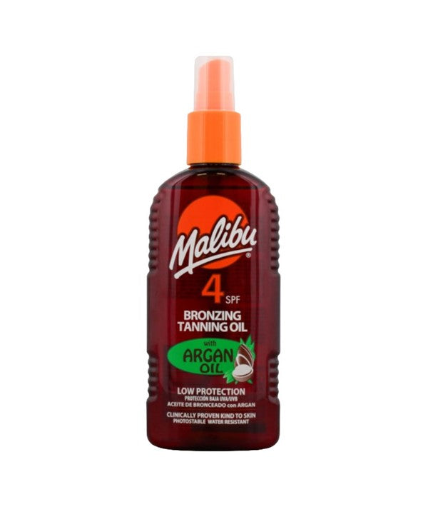MALIBU BRONZING TANNING OIL WITH ARGAN OIL SPF4 200 ml Skin Treatments Asetena Pa 