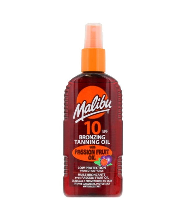 MALIBU BRONZING TANNING OIL WITH PASSION FRUIT OIL SPF10 200 ml Skin Treatments Asetena Pa 