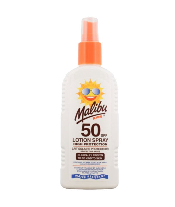 MALIBU KIDS HIGH PROTECTION LOTION SPRAY SPF50 200 ml Skin Treatments Asetena Pa 
